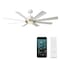 Modern Forms Fans Aura Indoor or Outdoor Smart Ceiling Fan 2700-3000-4000-5000K LED in Soft Brass/Matte White FR-W2303-60L-SB/MW - alternate 1